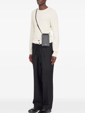 NWT Maison Margiela Four Stitches Logo Detailed Phone Pouch